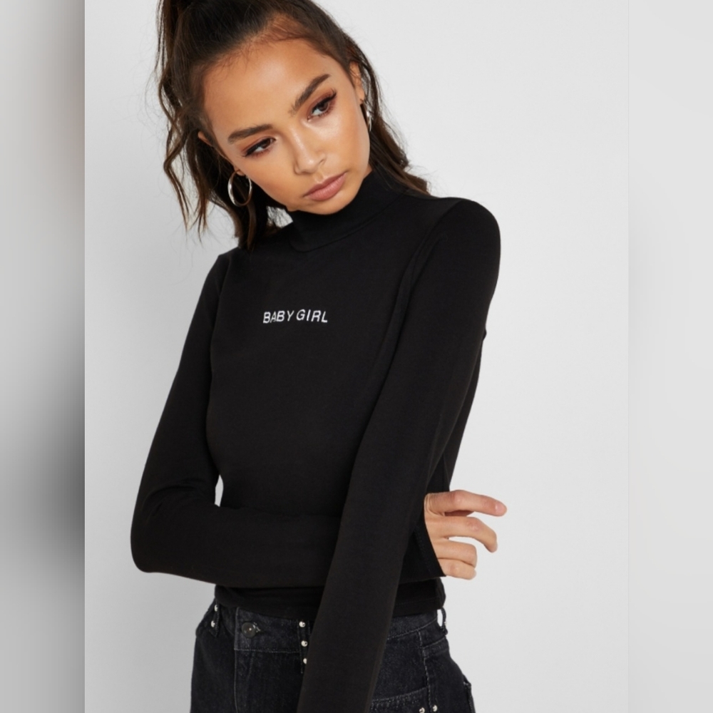 Baby Girl High Neck Crop Top S/M